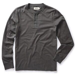 Taylor Stitch Henley, Dark Gray, Small